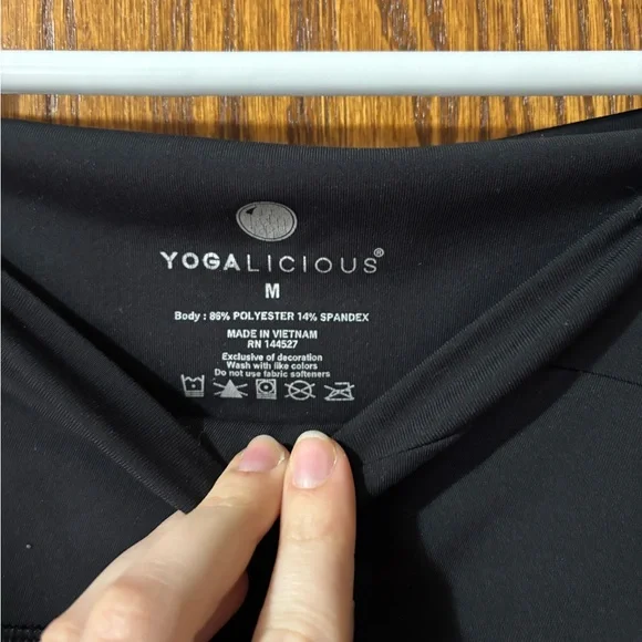 Yogalicious Black Flare Pants - Picture 3 of 4